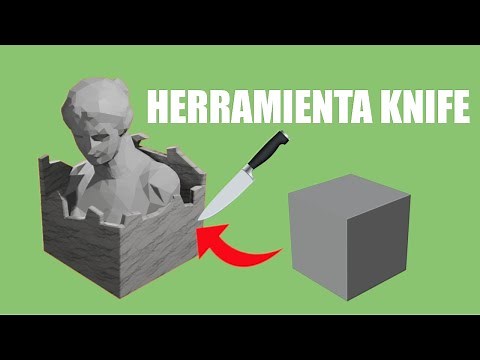 How to use the Knife tool in Blender - Knife or cutter cutting tutorial