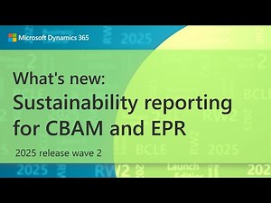 What's new in Sustainability: Reporting for CBAM and EPR