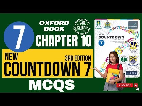 Class 7 Math Chapter 10 MCQs | oxford new countdown third edition | Math with Afshan