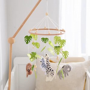 Handmade Jungle Baby Mobile | Lion, Giraffe, Elephant, Zebra Felt | Baby Gift | Baby Room Decor | Natural Wood - Etsy Canada