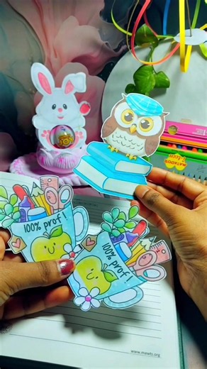 diy bookmark ideas 📚🔖How to Make Cute Paper Bookmarks #shortvideo #shortsfeed #shorts #diy