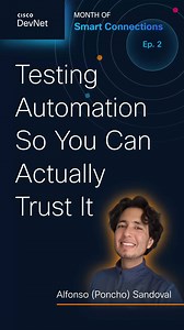 🔗🤝💫 Month of Smart Connections is back, our February series all about networks that actually get along. Automation is great… until you realize you don’t know if it actually worked. 🎬 Episode 3: Testing Automation So You Can Actually Trust It 👉 Watch the full video here: https://cs.co/6183hekKL Pushing configs is easy. Trusting them is not. In this episode, we show how to test network automation for configuration audits using Robot Framework, gNMI, and OpenConfig. You’ll see how we extend Ro