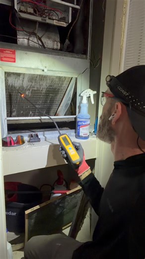 HVAC Leak Hunt: Detector + Bubbles = Game Changer!