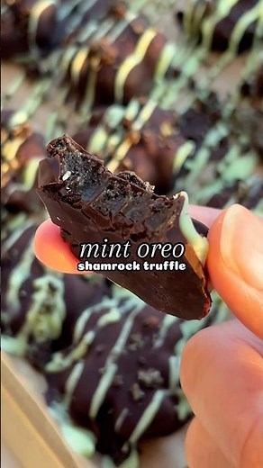 Mint oreo truffles #recipe