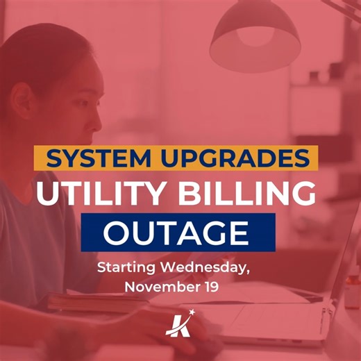 📢 Planned System Upgrade: The City of Killeen will conduct a planned data center migration on Wednesday, Nov. 19, from 6 p.m. to 12 midnight. During this time, online services, phone or automated payment options, and applications that handle customer data—such as utility billing, Click2gov, and Selectron—will be temporarily unavailable. This work will occur after business hours to minimize impact. Thank you for your patience as we make system improvements. For more information, visit killeentex