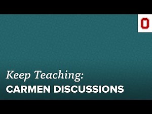 Quick Tip: CarmenCanvas Discussions