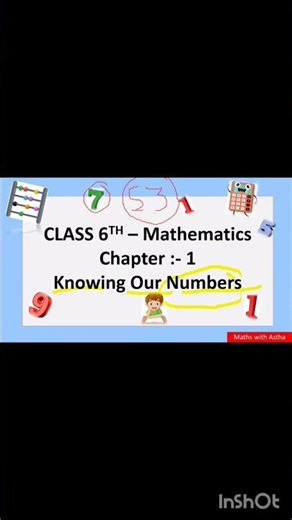 Introduction - Knowing Our Number,Chapter 1- Class 6th Maths #class6maths#ncert#cbse#education#viral