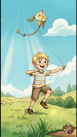 Чи злетить, чи не злетить? 🤔 Повітряний змій Андрійка #мультик #вірш #україна #длядітей #творчідіти