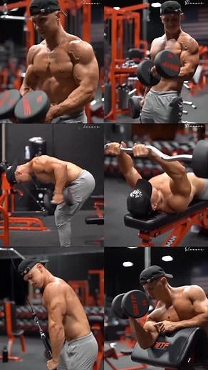 Effective Arm Workout for Men at the Gym