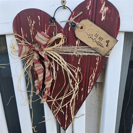 Rustic Valentines Heart, Home Decor - Etsy