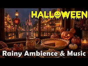Disney Halloween Music & Rainy Ambience | Best Relaxing Halloween Music for Study, Work & Sleep