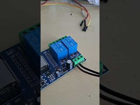 2-channel Relay with ESP32 Board. Simple setup.