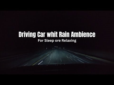 10 Hours of Highway Driving Ambience with Light Rain | Relaxing Car Sounds for Sleep & Focus