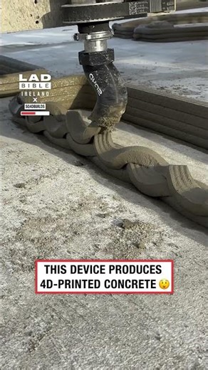 4D printing concrete layering 👏