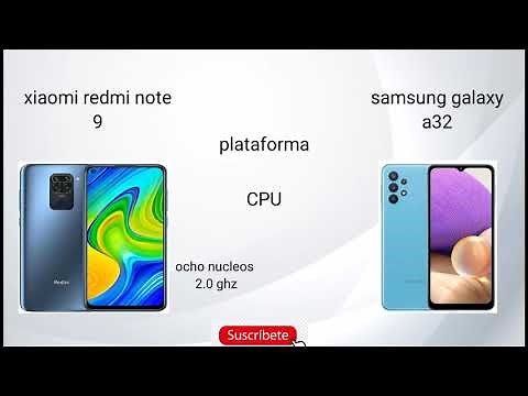 Xiaomi redmi note 9 vs Samsung galaxy a32 | comparación |