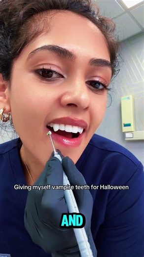 This Dentist Turned Her Teeth Into Real Vampire Fangs