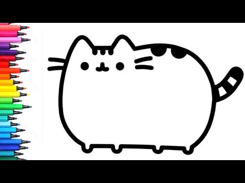 Pusheen Drawing, Painting & Colouring for Kids and Toddlers_ Child Art | Pusheen Cat