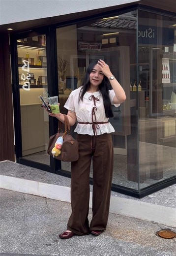 แมทกะกางเกงสีน้ำตาลเข้ากันสุดๆ #fyp #fypシ #bumbe #foryou