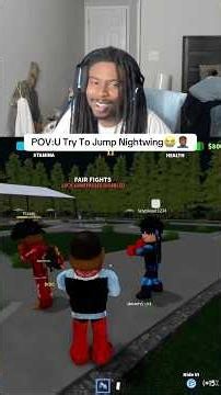 POV:U Try To Jump Nightwing😂 #roblox