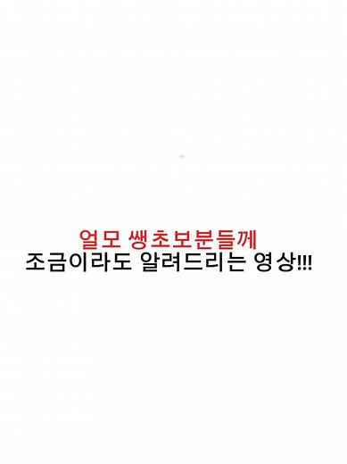 얼모 초보를 위한 꿀팁 영상