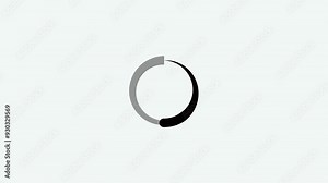 Loading Circle, Video. Loading Animation Icon on Transparent Background. 4k.