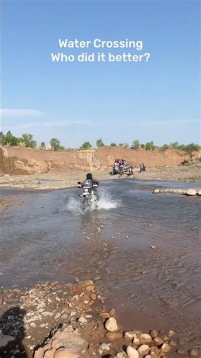 Water Crossing KTM Adventure 390 vs Hero Xpulse 210 vs Himalayan 450 #watercrossing #offroad