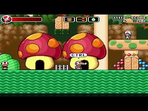 Toad Strikes Back 100% World 1 Mushroom Kingdom Gameplay