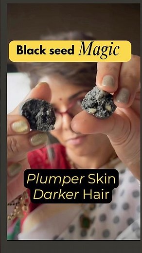 Eat your skincare: black seed glow balls / for plumper skin & darker hair