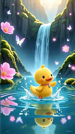 Duck’s Magical Waterfall Splash 🦆💦 | Enchanted 3D Short