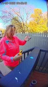 Thief Covered in Paint Threatens to Call the Police 🚔🎨 (Caught On Ring Camera)