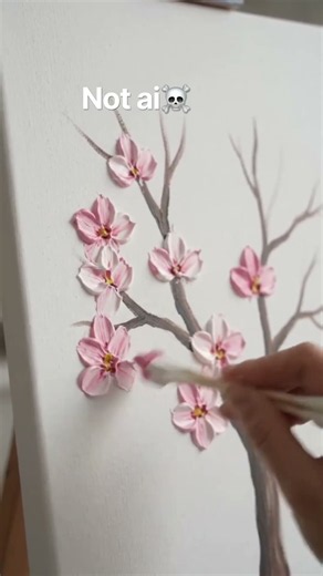 Satisfying Oil Painting ASMR: Cotton Swab Flowers