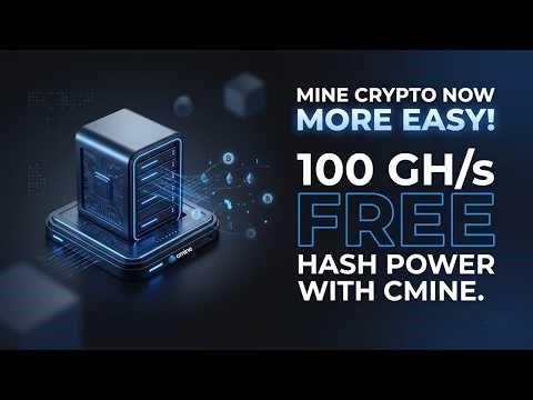 Mine Crypto Now More Easy ! Get 100 GH/s FREE Hash Power with Cmine #cloudmining #cmine