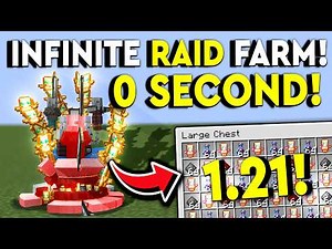 BEST 1.21 INFINITE RAID FARM! Minecraft Tutorial - JUST 0S!