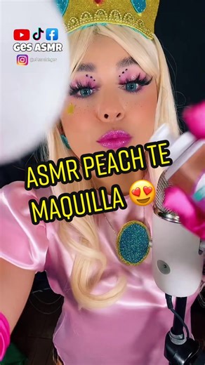 ASMR Peach Makeup Roleplay | Mario Bros Cosplay