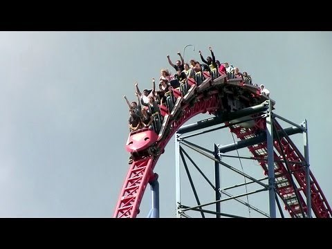 Superman - Ride Of Steel off-ride HD Six Flags America