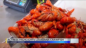 Actress K.D. Aubert makes La. crawfish subject of new show
