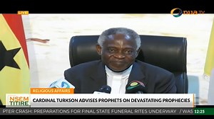 Religious Affairs: Cardinal Peter Turkson has urged prophets to be cautious when delivering devastating prophecies. #OnuaTV #OnuaNews | Onua TV