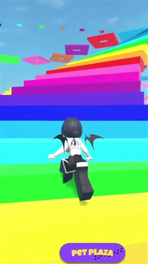 🌈Rainbow Parkour Part2! Subscribe for more Parkour Shorts🔥 #roblox #games #parkour #gaming #shorts