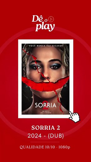 O terror SORRIA 2 já está disponível completo e DUBLADO na qualidade 10/10. Vem conferir! ❤️🎬 #sorria #smile #sorria2 #dublado