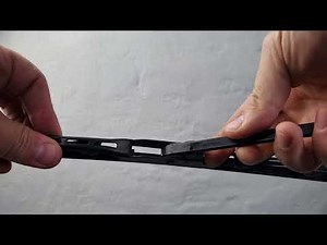 How to remove frame style wiper blades with U/J Hook arm from your car