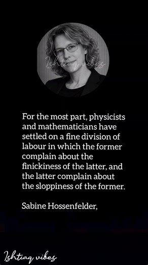 Physics vs Math: The Great Division of Labour 🧪 #SabineHossenfelder #Science #Physics #Math #Wisdom