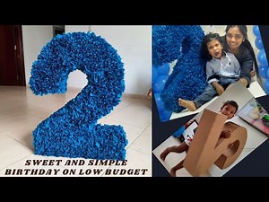 DIY 3D Floral Number For Any Occassion | Birthday Decor