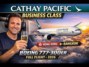 Cathay Pacific 777-300ER Business Class (HKG–BKK) | Full Flight Experience 2026