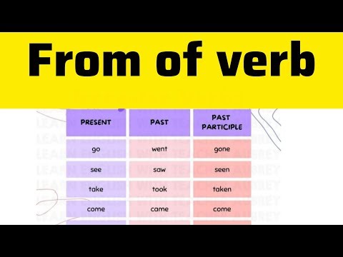 Form of verb | Three form of verb | kinds of verb 
