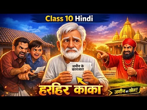 Harihar Kaka Class 10 |Hindi Chapter 1| हरिहर काका summary| Full Explanation | harihar kaka animated