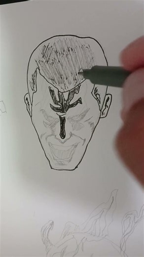 Drawing Sub Zero Unmasked #drawing #mortalkombat #art