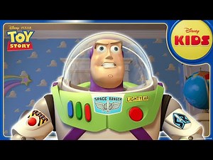 The Toy Story of Buzz Lightyear 👨‍🚀🚀 | Pixar's Toy Story | ‪@disneykids‬​
