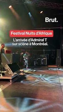 L’arrivée d’Admiral T sur la scène du Festival Nuits d’Afrique à Montréal.