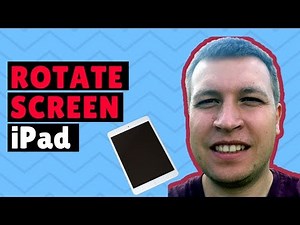 How to ROTATE SCREEN iPad (TURN on/off)?