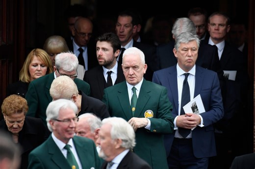 Celtic representatives past and present attend John Clark's funeral mass to pay their respects